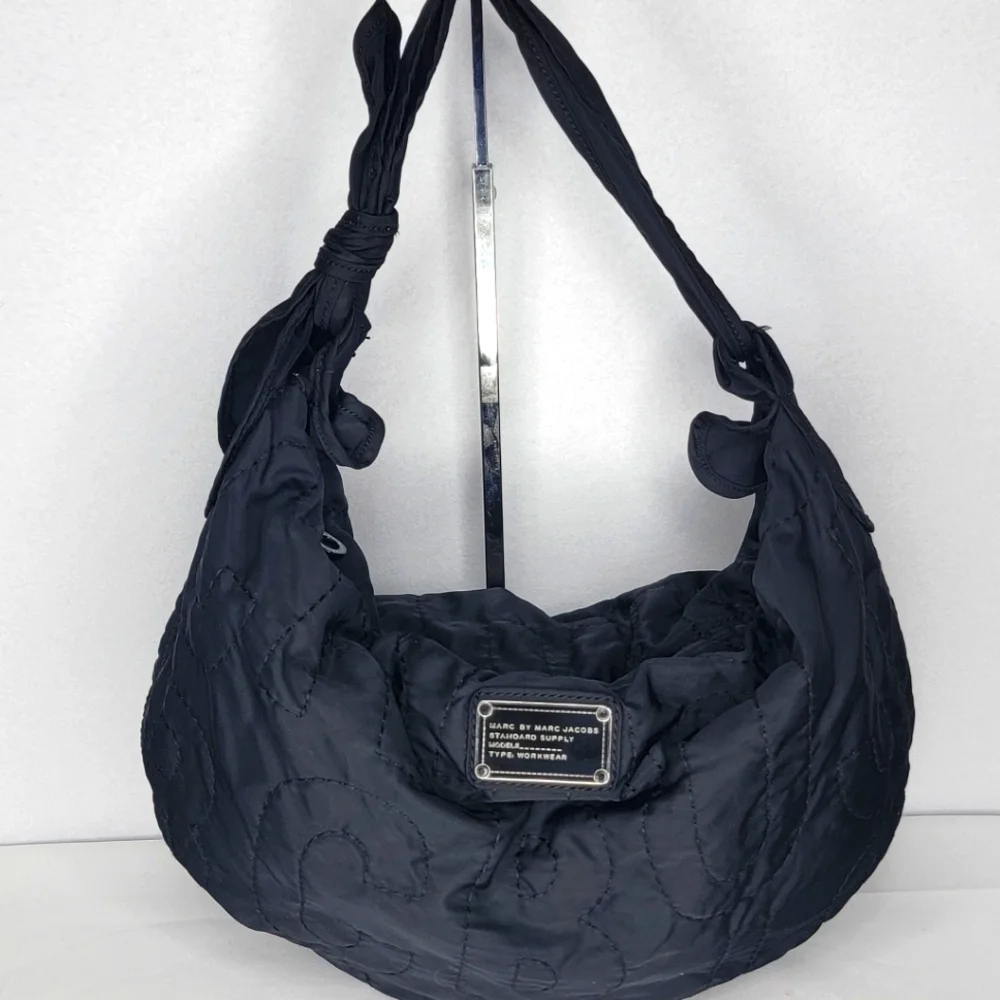 MARC by MARC‎ JACOBS Nylon Quilted Hobo Shoulder Bag P130